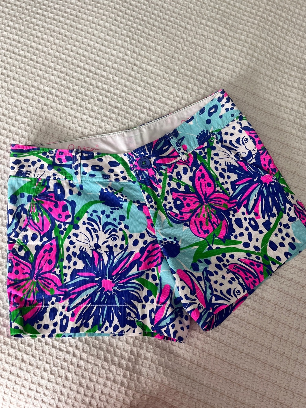NWOT Lilly Pulitzer Women's Callahan Shorts IN THE GARDEN cats size 2